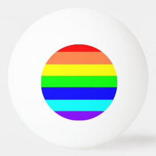 Rainbow Stripes Ping-Pong Ball