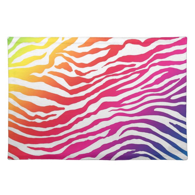 Rainbow Stripes Placemat (Front)