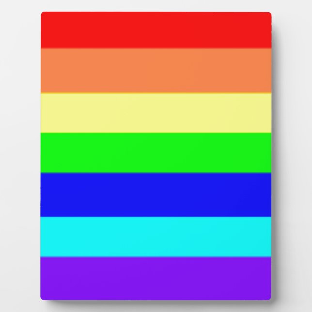 Rainbow Stripes Plaque (Front)