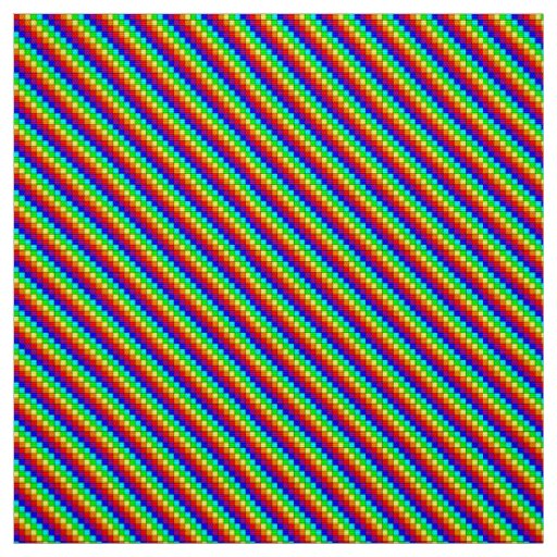 Rainbow Stripes - Polyester Poplin Fabric