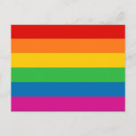 Rainbow Stripes Postcard