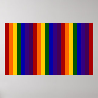 Rainbow Stripes Poster