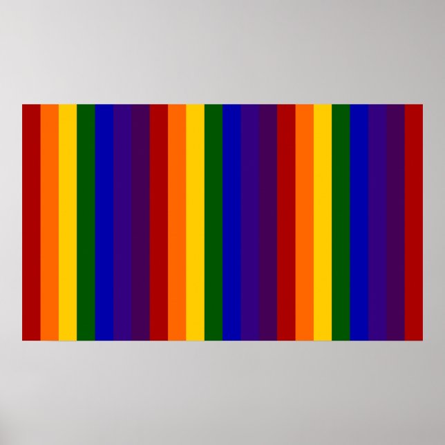 Rainbow Stripes Poster (Front)