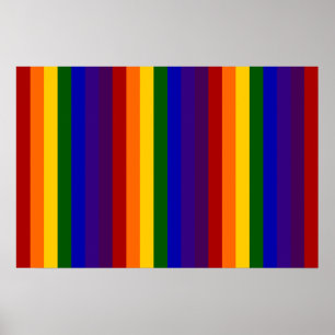 Rainbow Stripes Poster