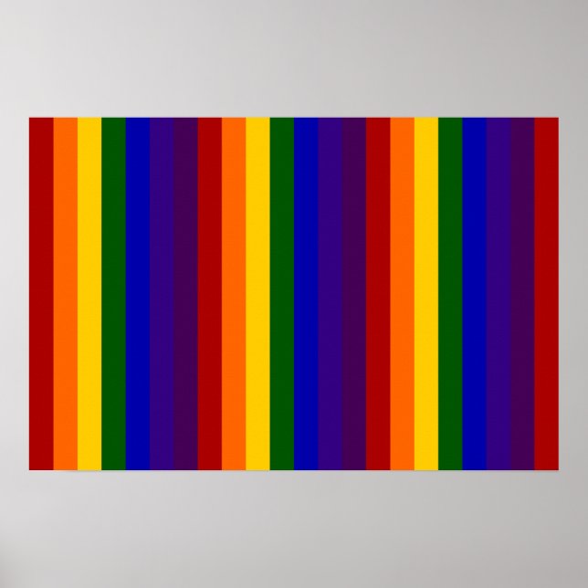 Rainbow Stripes Poster (Front)