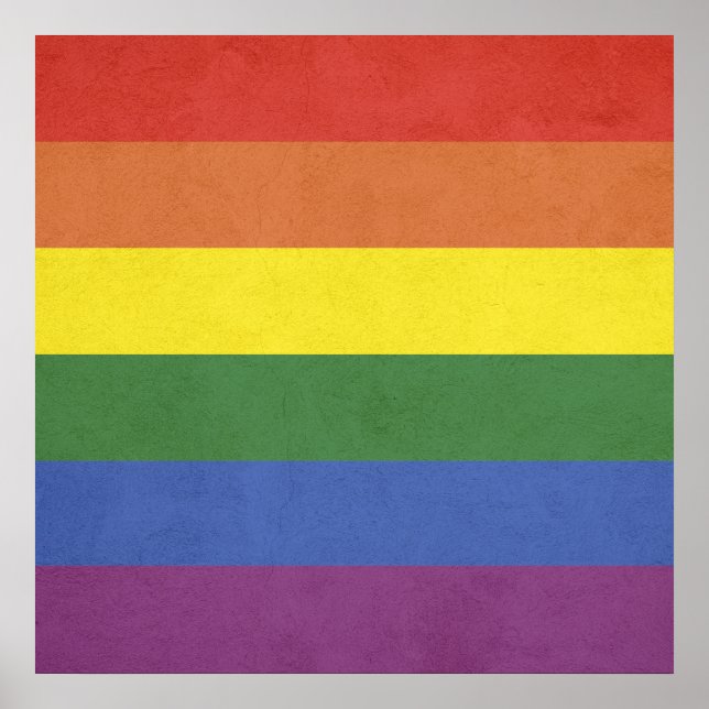 Rainbow stripes poster (Front)