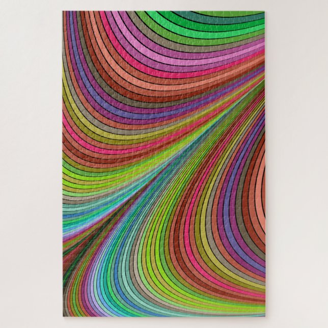 rainbow stripes puzzle (Vertical)