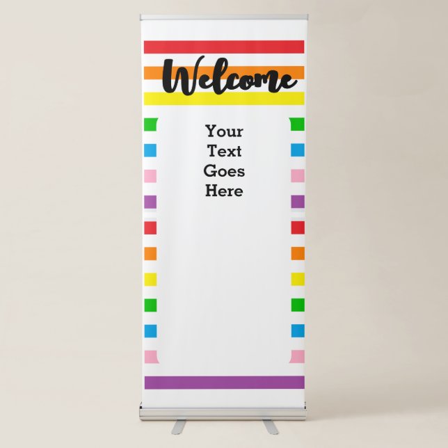 Rainbow Stripes! Retractable Banner (Front)