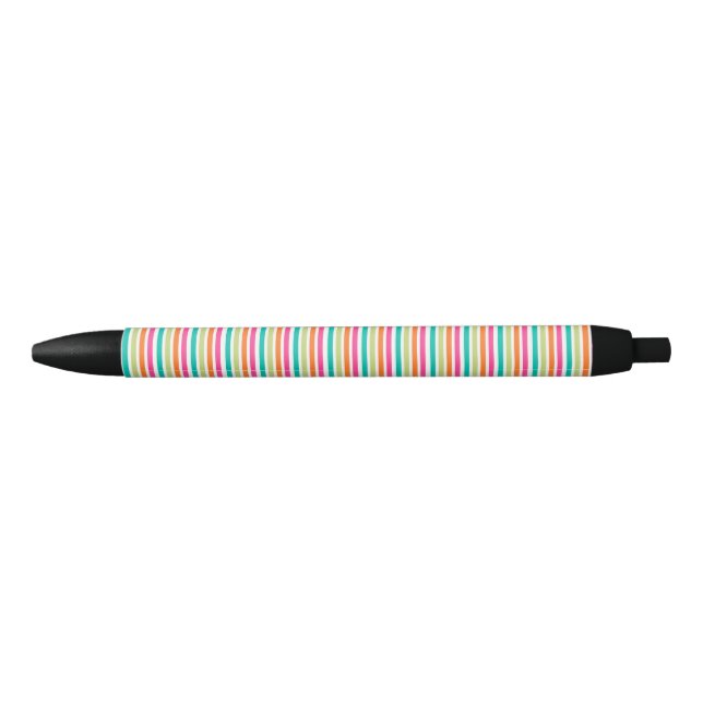 Rainbow stripes retro fun pattern pen (Front)