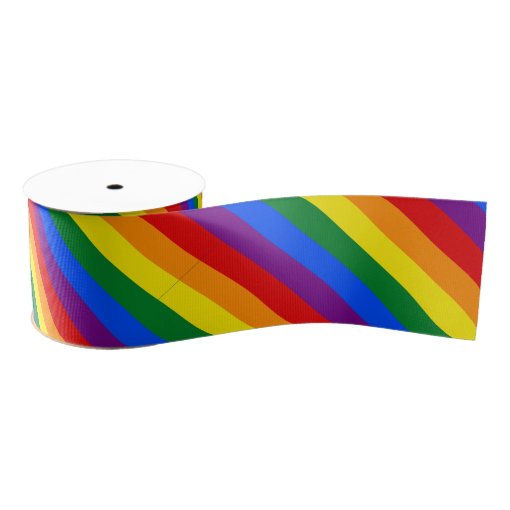 Rainbow Stripes Ribbon Zazzle