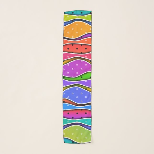RAINBOW STRIPES SCARF (Front)