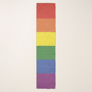Rainbow stripes scarf