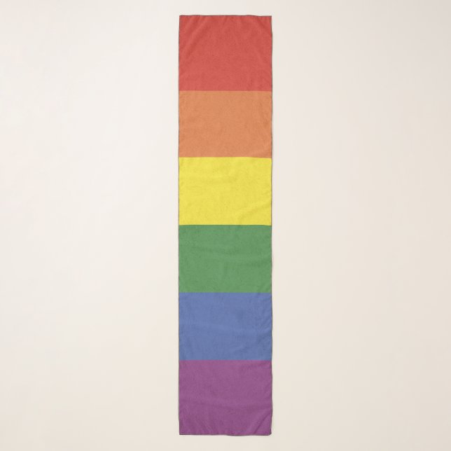 Rainbow stripes scarf (Front)
