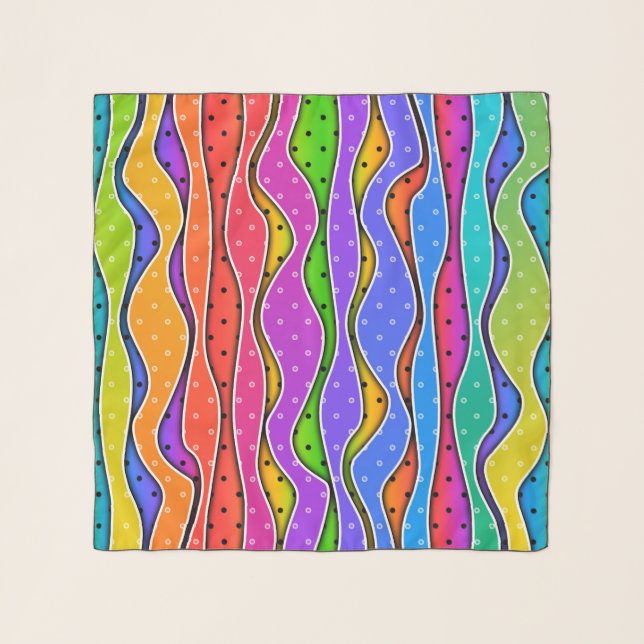 RAINBOW STRIPES SCARF (Front)