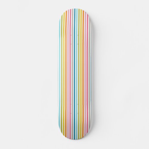 Rainbow Stripes Skateboard 7 78 or Select a Size