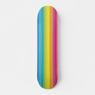 Rainbow Stripes Skateboard Deck