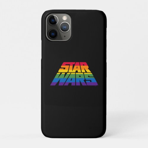 Rainbow Stripes Star Wars Logo iPhone 11 Pro Case