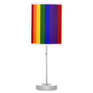 Rainbow Stripes Table Lamp