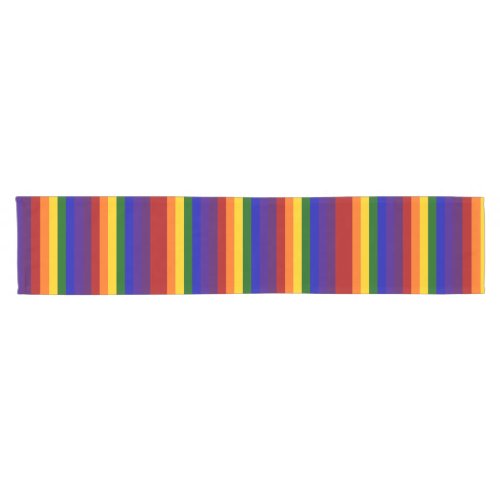 Rainbow Stripes Table Runner