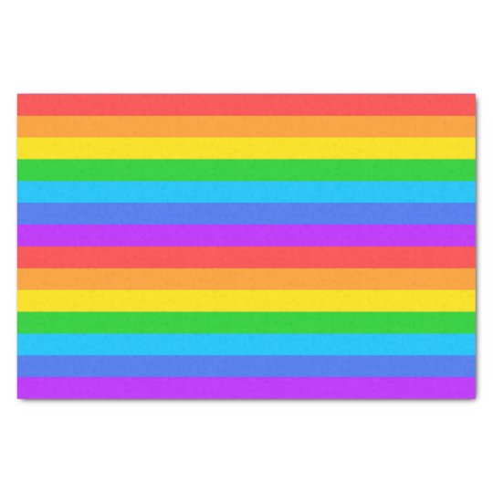 Rainbow Stripes Tissue Paper | Zazzle.com