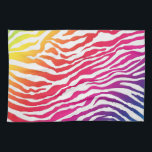 Rainbow Stripes Towel<br><div class="desc">Colorful rainbow zebra stripes design.</div>