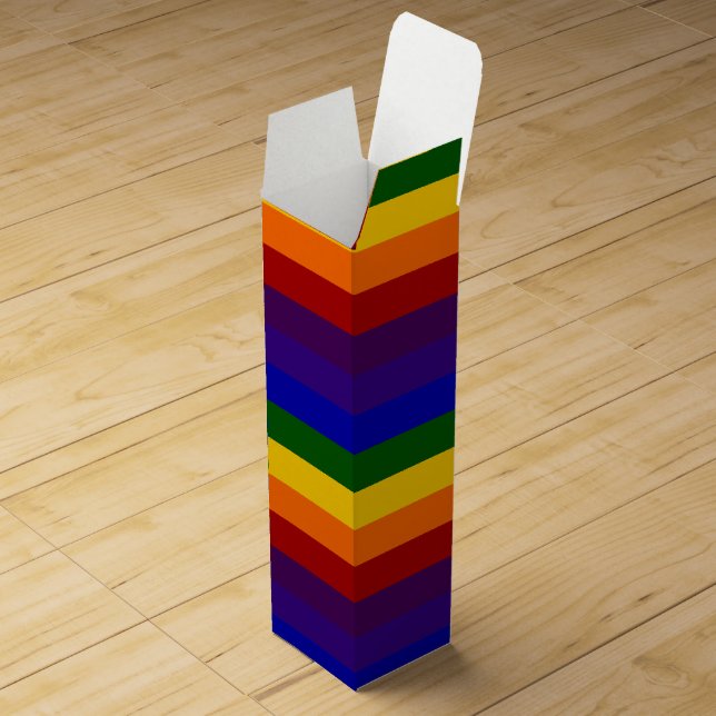 Rainbow Stripes Wine Box (Opened)