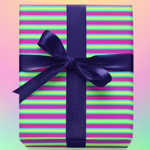 Rainbow Stripes Wrapping Paper