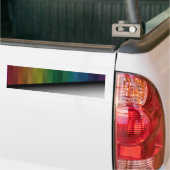 Rainbow Strips Bumper Sticker (On Truck)