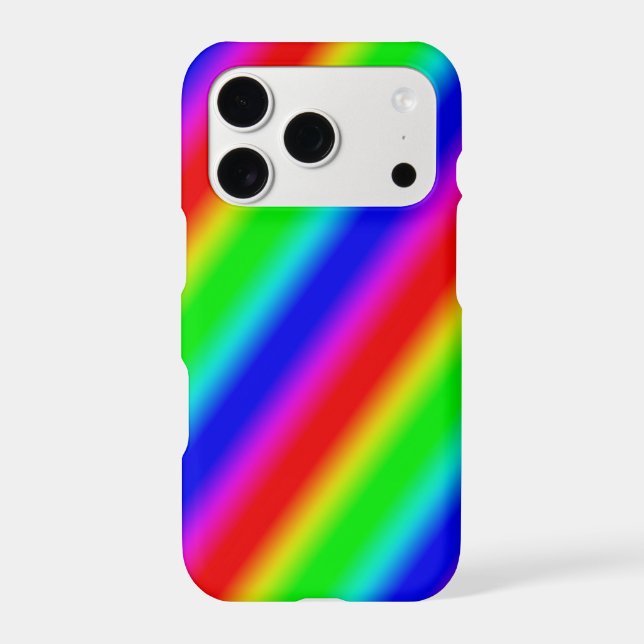 Rainbow Strips - Pattern iPhone Case (Back)