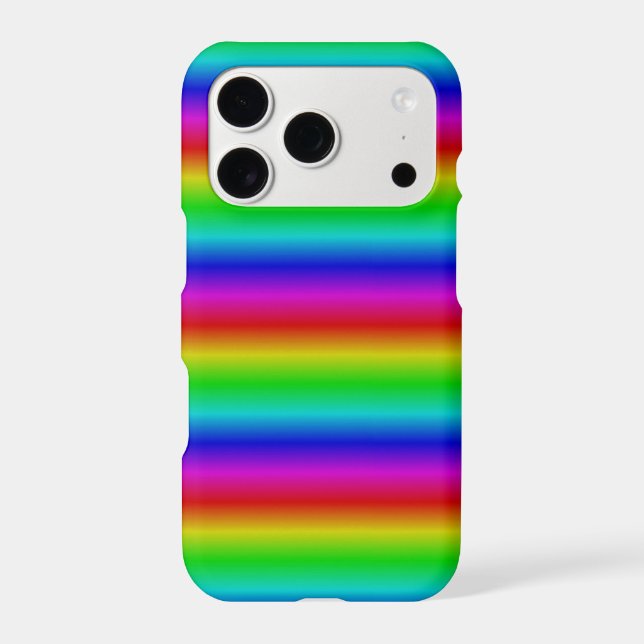 Rainbow Strips - Pattern iPhone Case (Back)