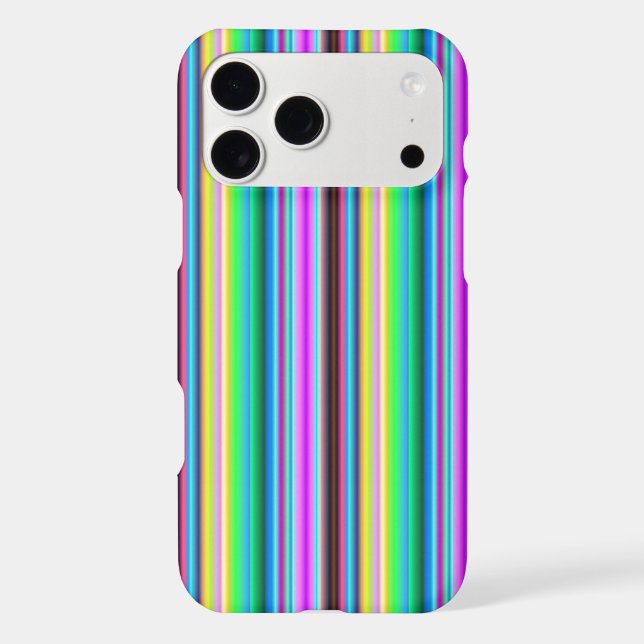 Rainbow Strips - Pattern iPhone Case (Back)