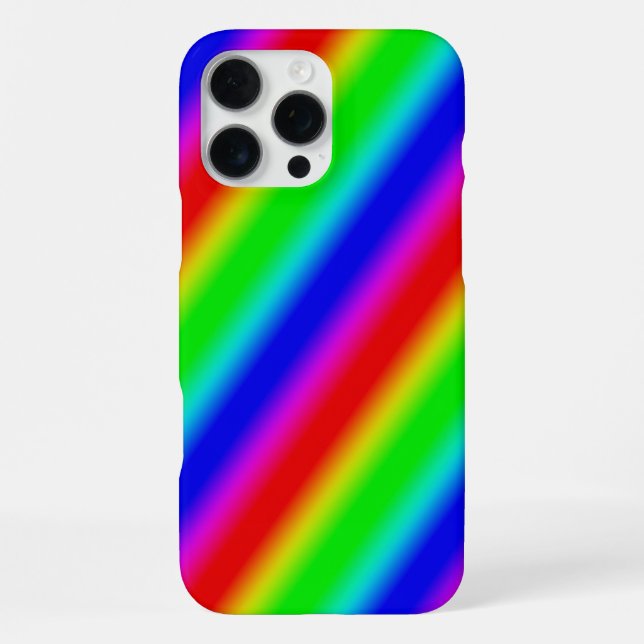 Rainbow Strips - Pattern iPhone Case (Back)