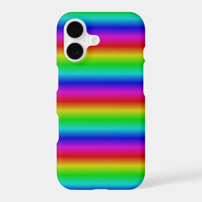 Rainbow Strips - Pattern iPhone Case (Back)