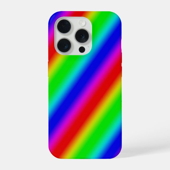 Rainbow Strips - Pattern iPhone Case (Back)