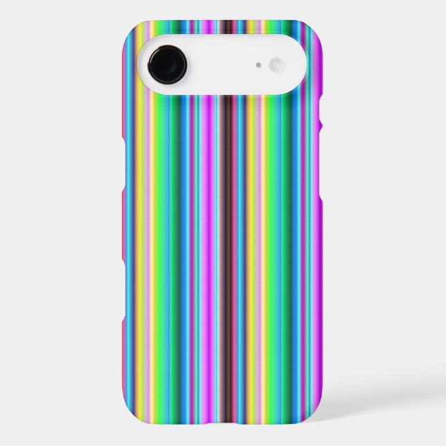 Rainbow Strips - Pattern iPhone Case (Back)