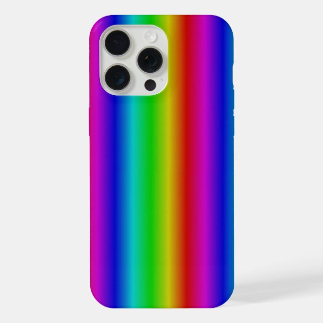Rainbow Strips - Pattern iPhone Case (Back)