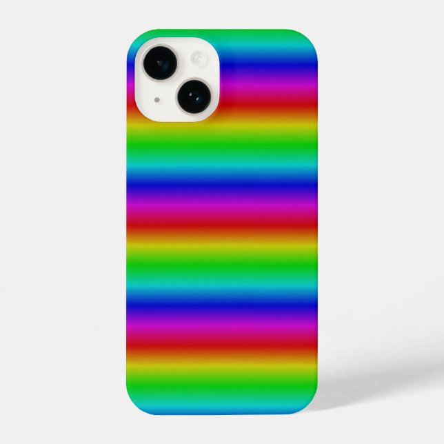 Rainbow Strips - Pattern iPhone Case (Back)