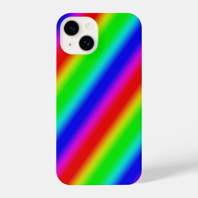 Rainbow Strips - Pattern iPhone Case (Back)