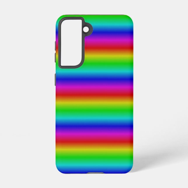 Rainbow Strips - Pattern Samsung Galaxy Case (Back)