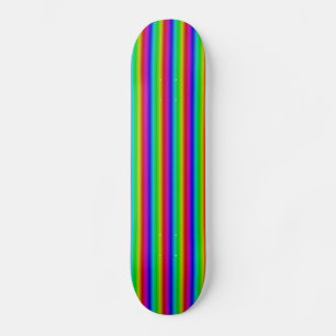 Rainbow Strips - Pattern Skateboard Deck
