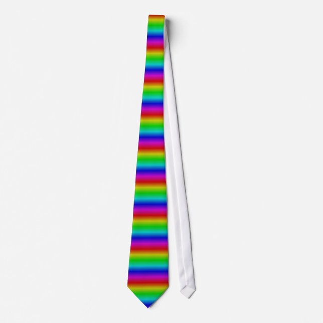 Rainbow Strips - Pattern Tie (Front)