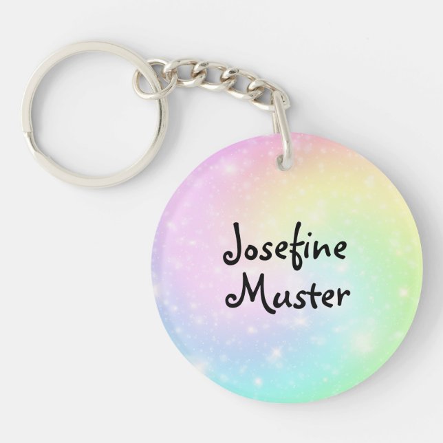 Rainbow Strudel Keychain (Front)