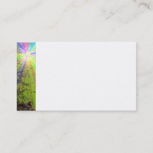 Customizable Rainbow Sun business card