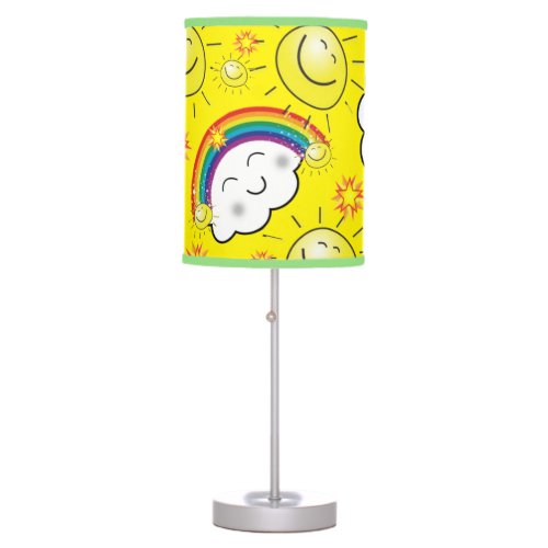 Rainbow Sun Clouds Decorative Lamp Shade