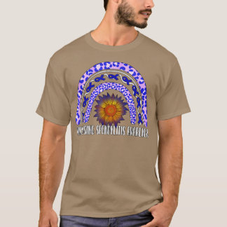 Rainbow Sunflower Ankylosing Spondylitis Awareness T-Shirt