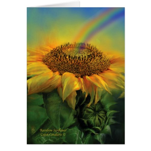 Rainbow Sunflower ArtCard