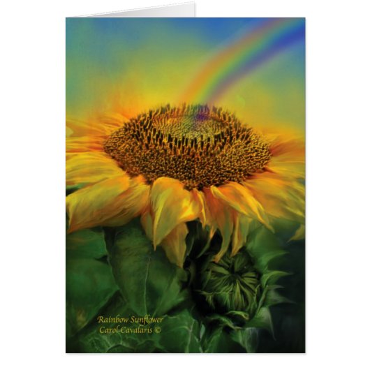 Rainbow Sunflower ArtCard Cards (Front)