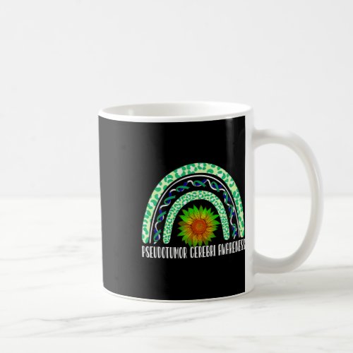 Rainbow Sunflower Pseudotumor Cerebri Awareness  Coffee Mug