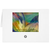Rainbow Sunflower Seeds Card (Back Horizontal)
