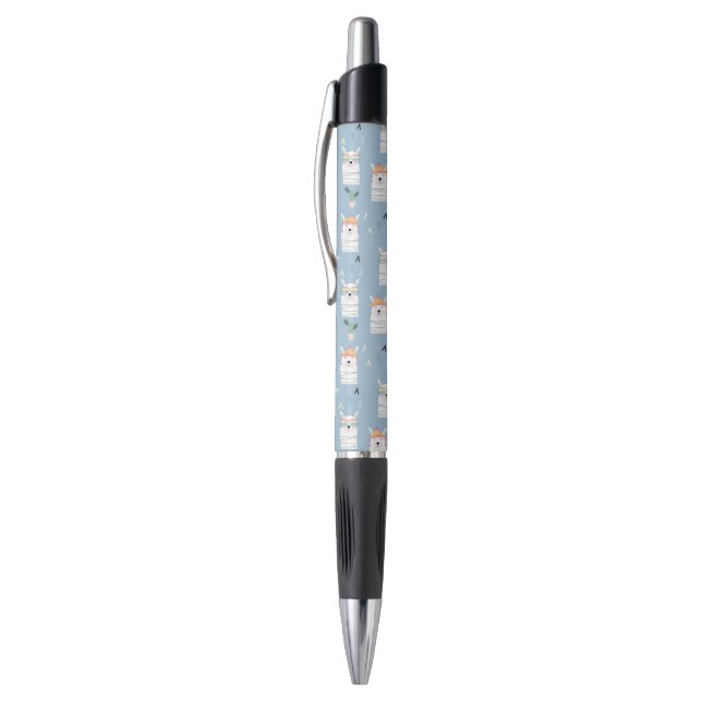 Rainbow Sunglasses Llama Pattern Pen (Top (Vertical))